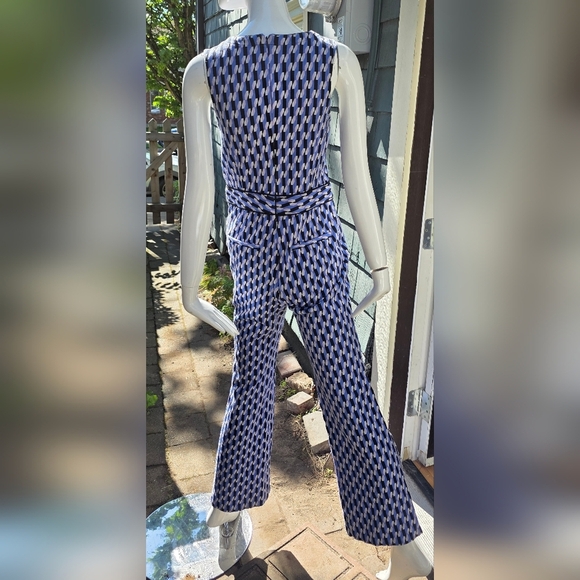 Maeve by Anthropology Jumpsuit Small Long Leg Purple And Black - Picture 5 of 14